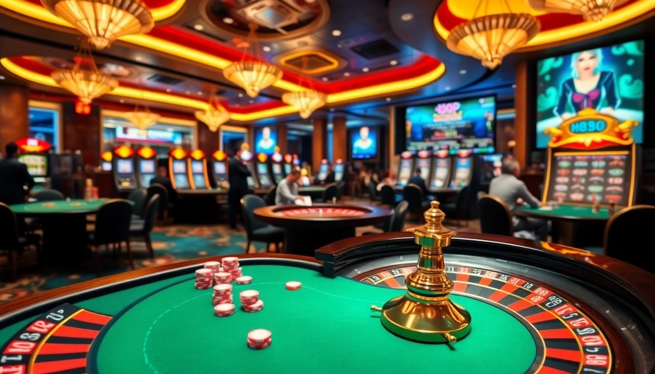 Experience the excitement of gaming at HM88 with a luxurious casino atmosphere filled with thrilling action.