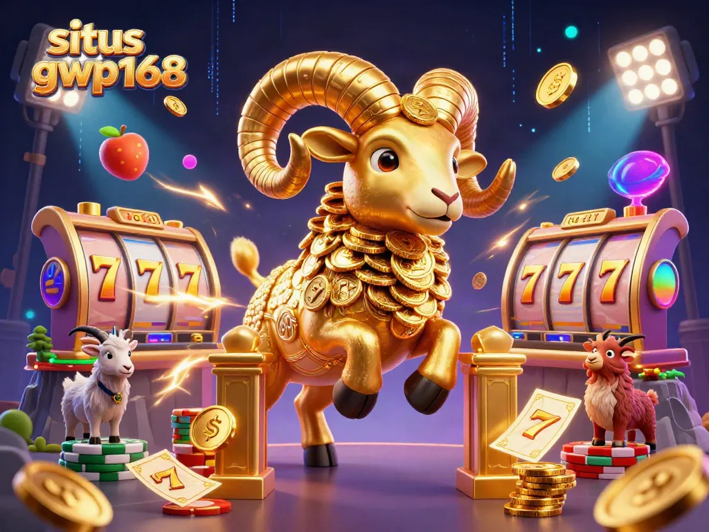 Mencoba peruntungan di situs gwp168 dengan ilustrasi permainan slot epik dan ram emas berbobot.