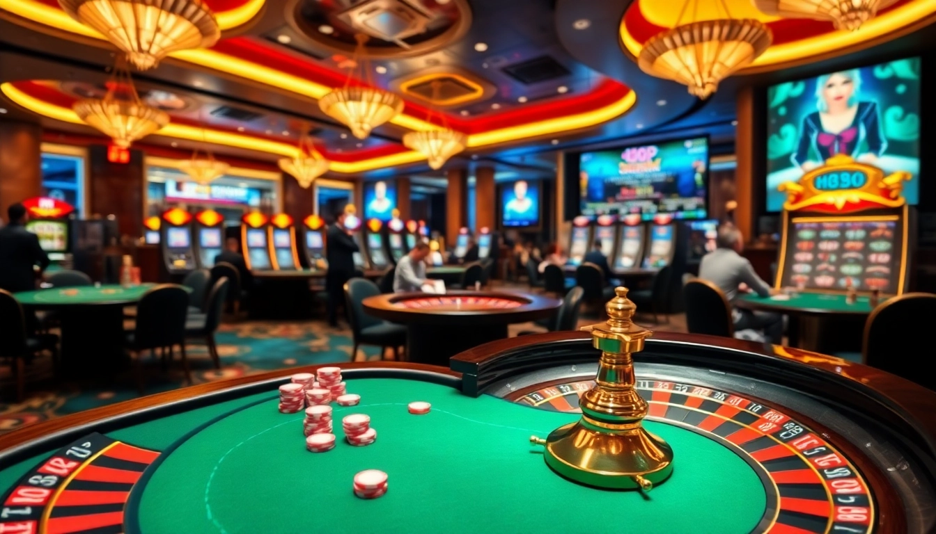 Experience the excitement of gaming at HM88 with a luxurious casino atmosphere filled with thrilling action.
