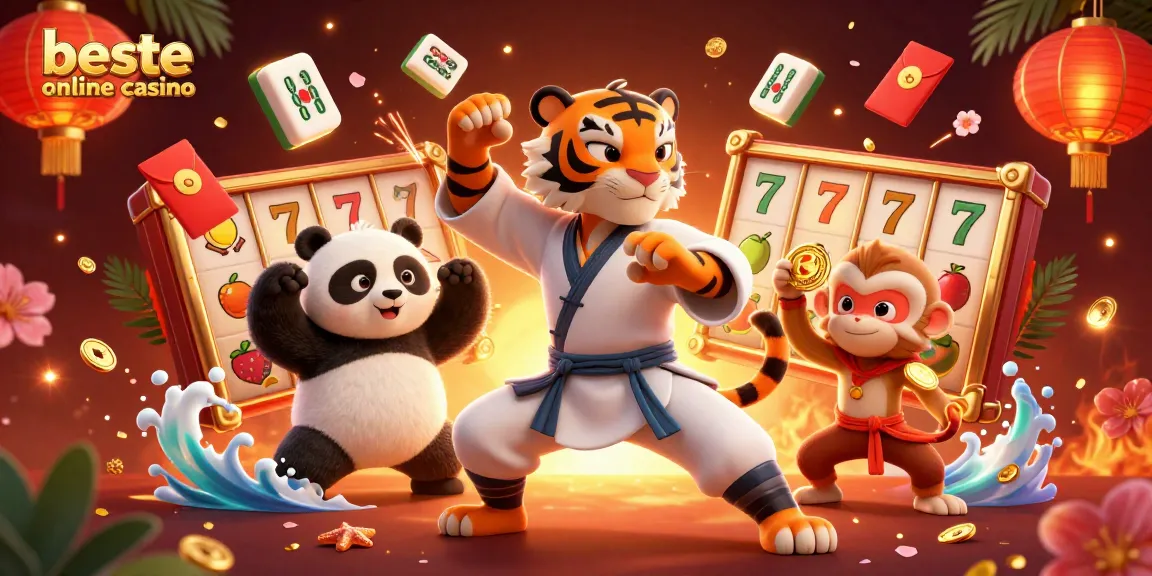 Experience the thrill of best online casino with this vibrant 3D illustration of playful characters and exciting game elements.