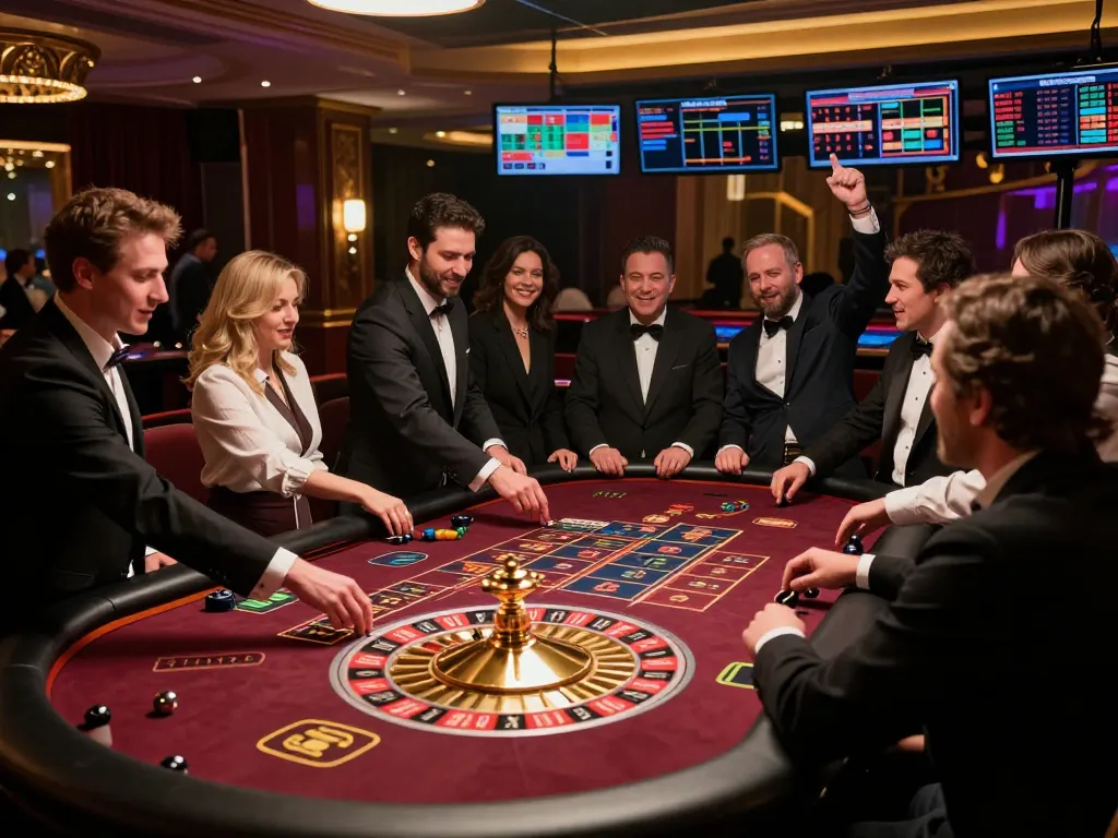 Experience the thrill of king33 live casino gaming with engaging players at the roulette table.