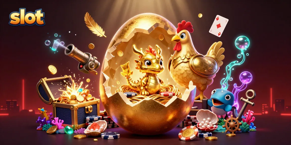Putaran slot yang seru dengan naga emas dan chip poker yang menghasilkan kemenangan.