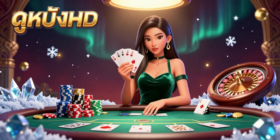 Experience premium quality gambling action with ดูหนังHD at an exciting poker table.