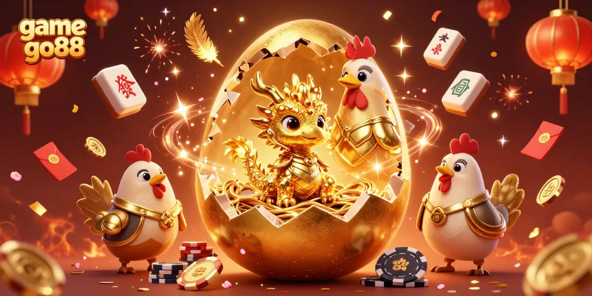 Play game go88 for thrilling poker adventures with golden treasure and festive elements.