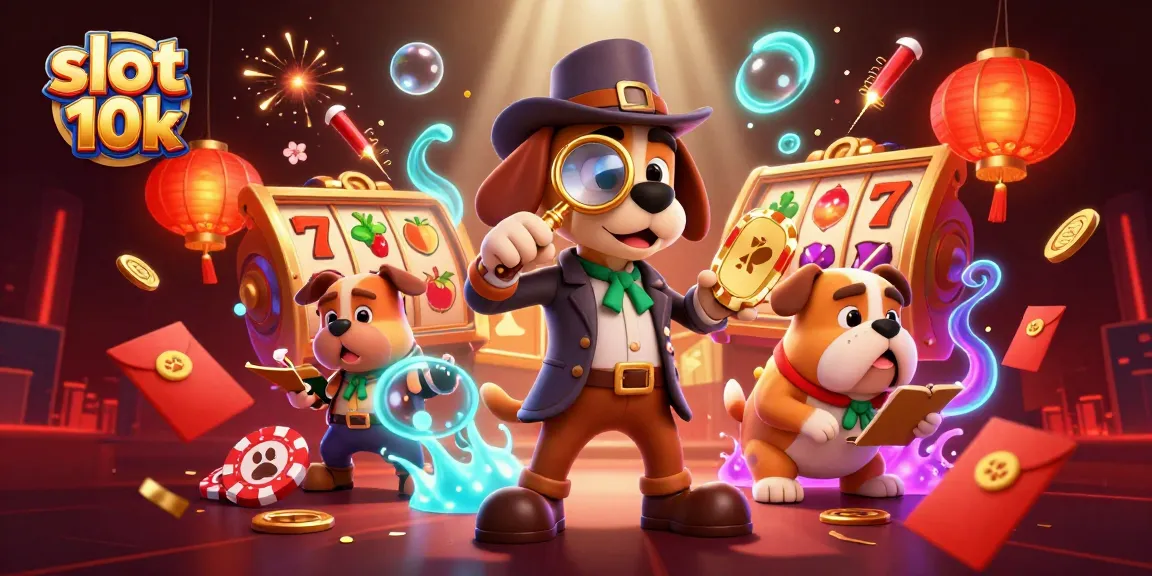 Engage in thrilling gameplay with slot 10k as a detective explores a path to jackpot treasures.