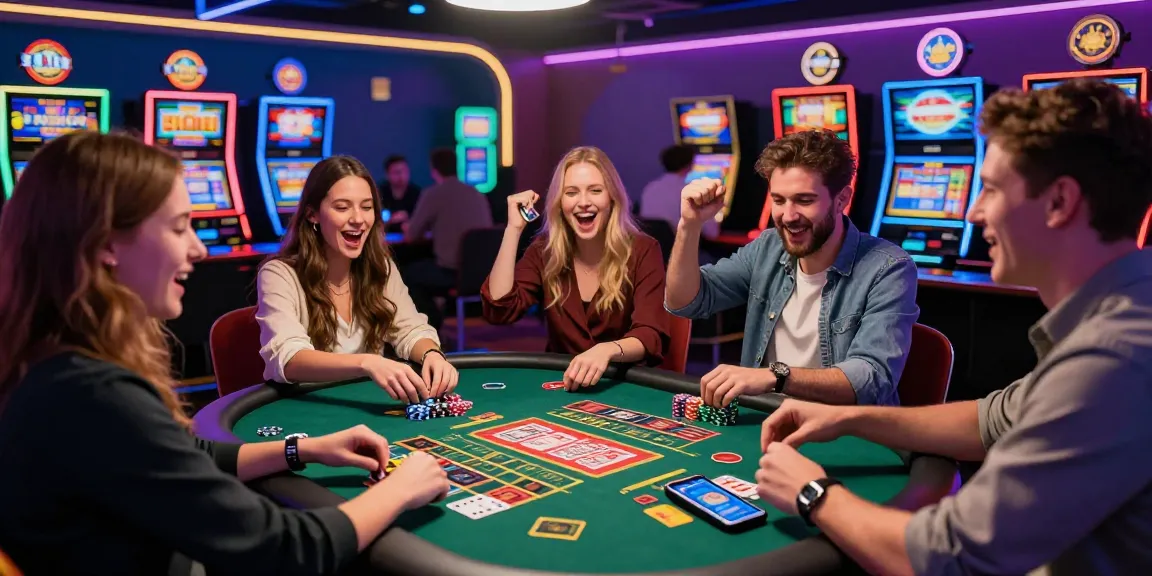 Exciting credit card casino scene featuring UK players having fun at the table, showcasing games and vibrant lights from https://thebls.org.uk.