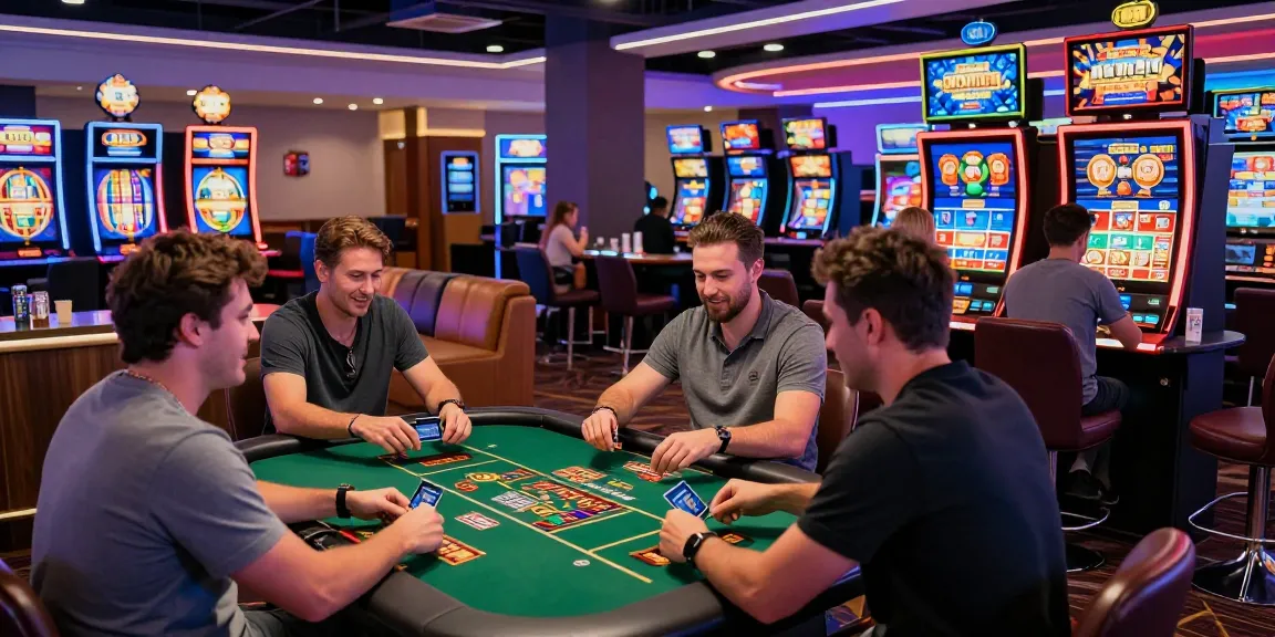 Engaging scene at a credit card casino where players interact with games, highlighting the excitement of https://eviz.org.uk experiences.