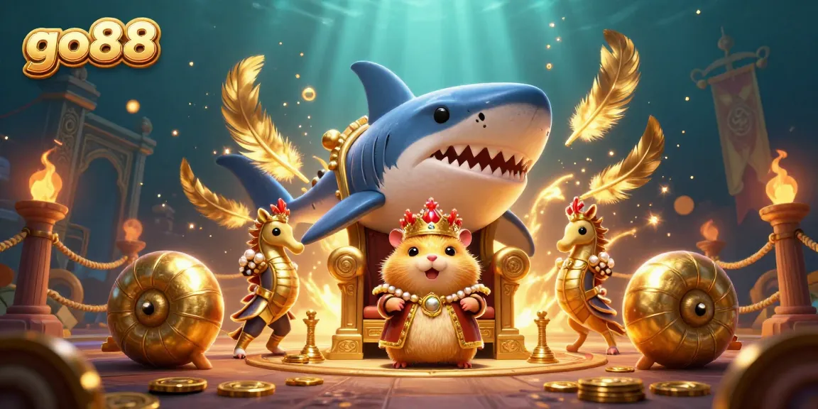 Experience casino excitement with go88 featuring a royal hamster king and dynamic gaming elements.