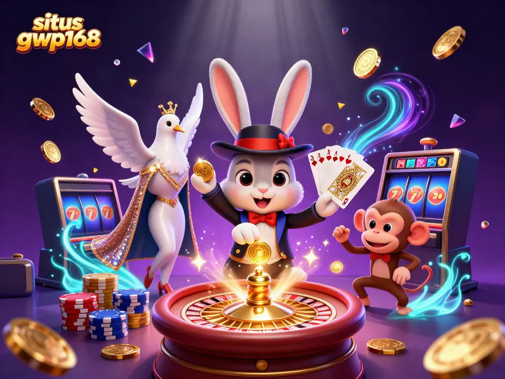 Menangkan permainan di situs gwp168 dengan ilustrasi 3D kasino yang menarik.