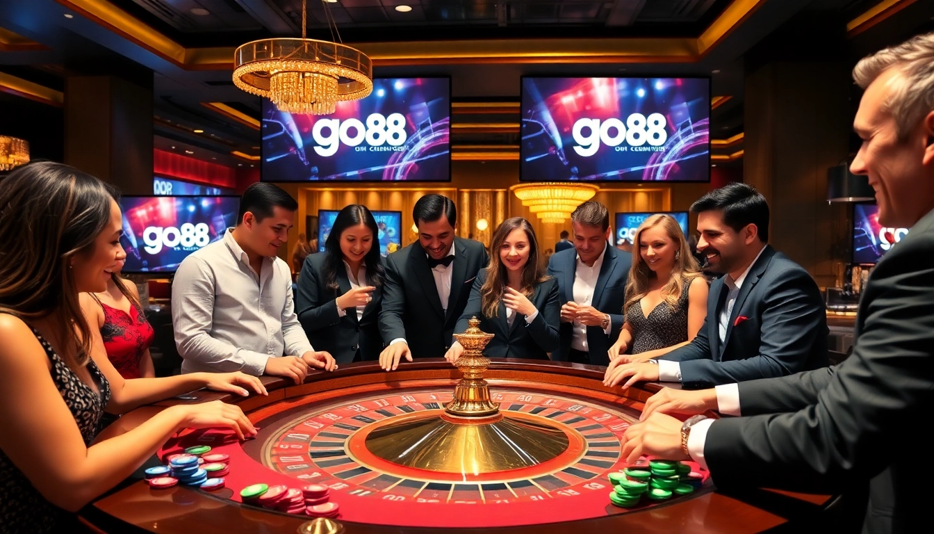 Experience thrilling gameplay at go8 com with vibrant casino visuals and engaging gambling elements.