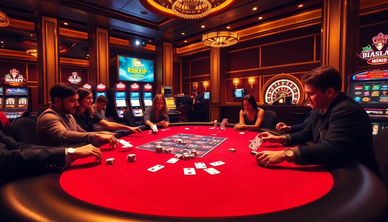 Engage in thrilling poker games at rik vip with luxury casino ambiance and vibrant players.