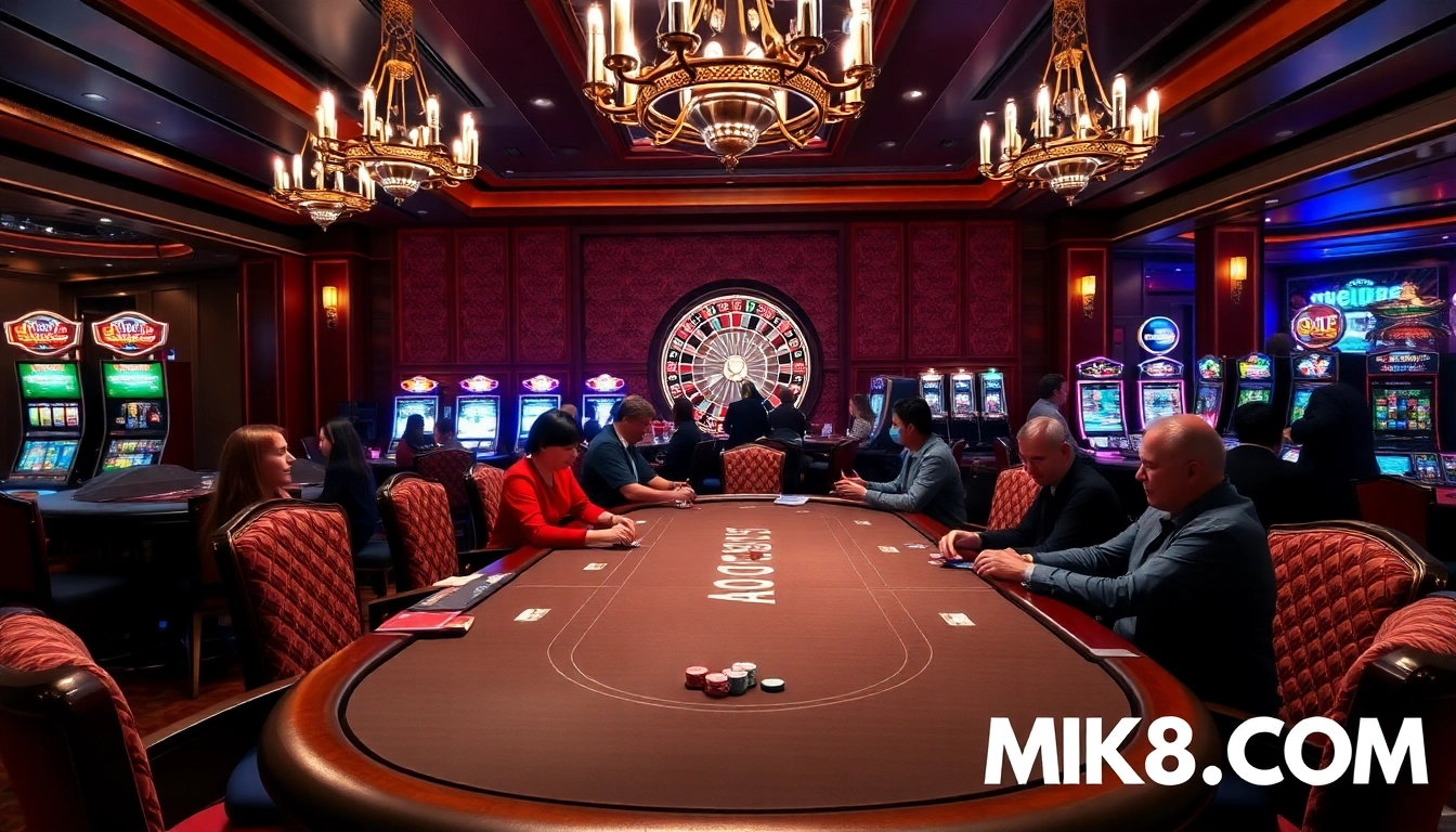 Experience thrilling gameplay at MK8.COM with dynamic casino gaming visuals featuring poker and roulette.