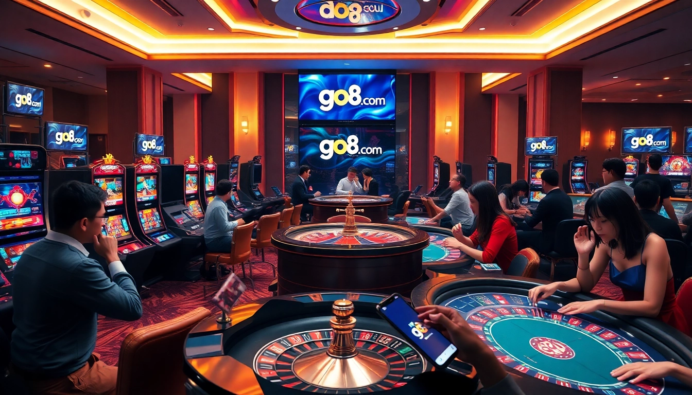 Experience the thrill of casino gaming at go 88. com with colorful slot machines and lively tables.