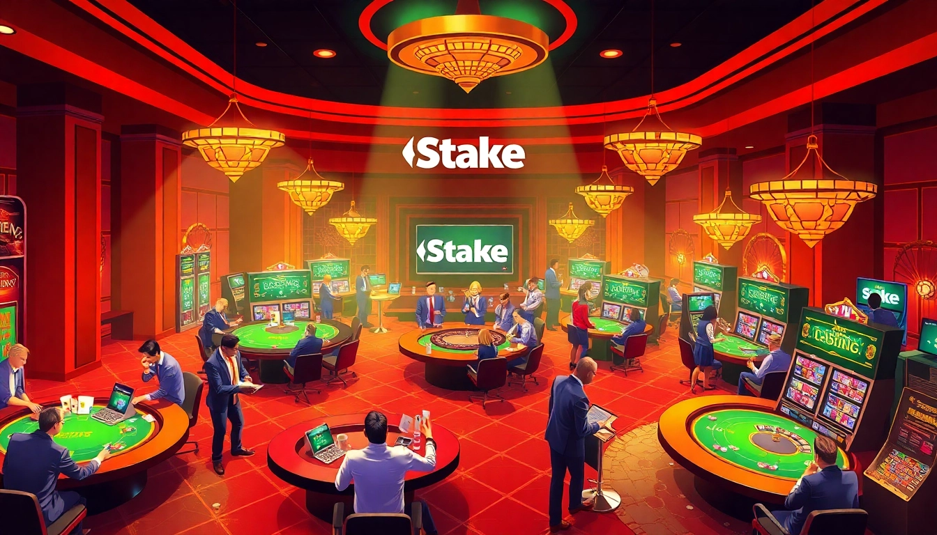 הצטרפו להתרגשות Stake סוכן עם שולחנות קזינו ססגוניים מלאים בשחקנים נלהבים וחוויות הימורים מרתקות.